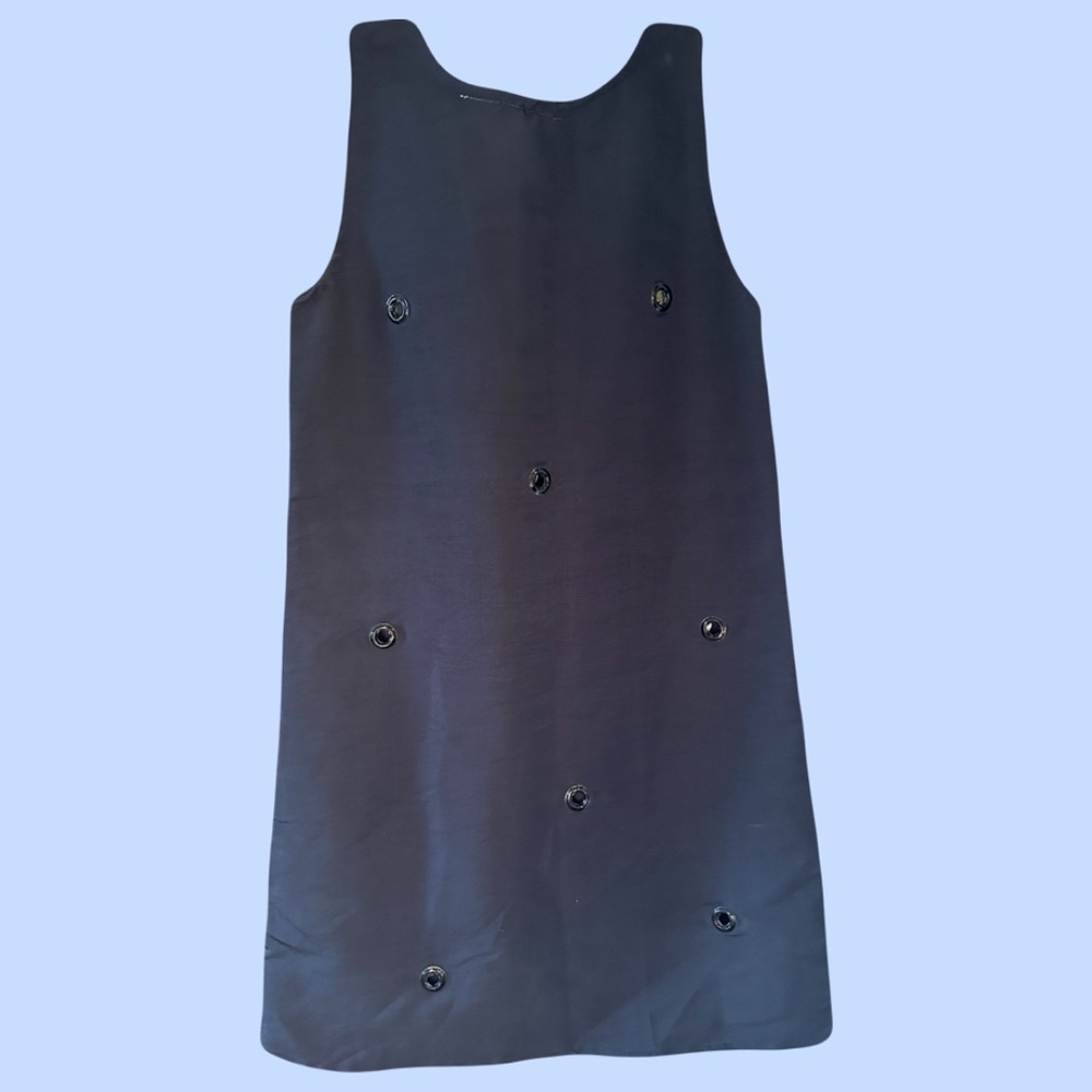 Vintage Navy grommet shift dress